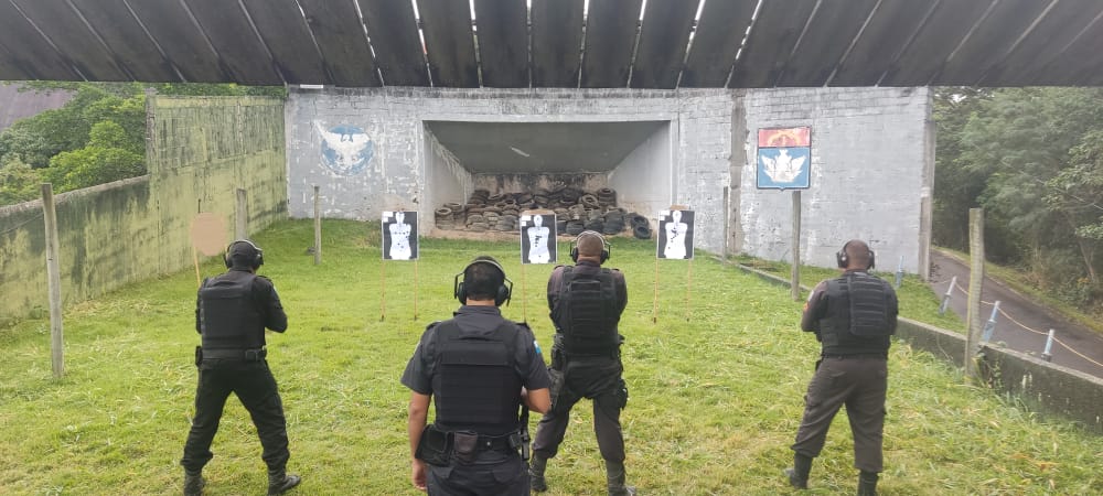 Instrução de tiro 1ª CIPM Proteção de autoridades