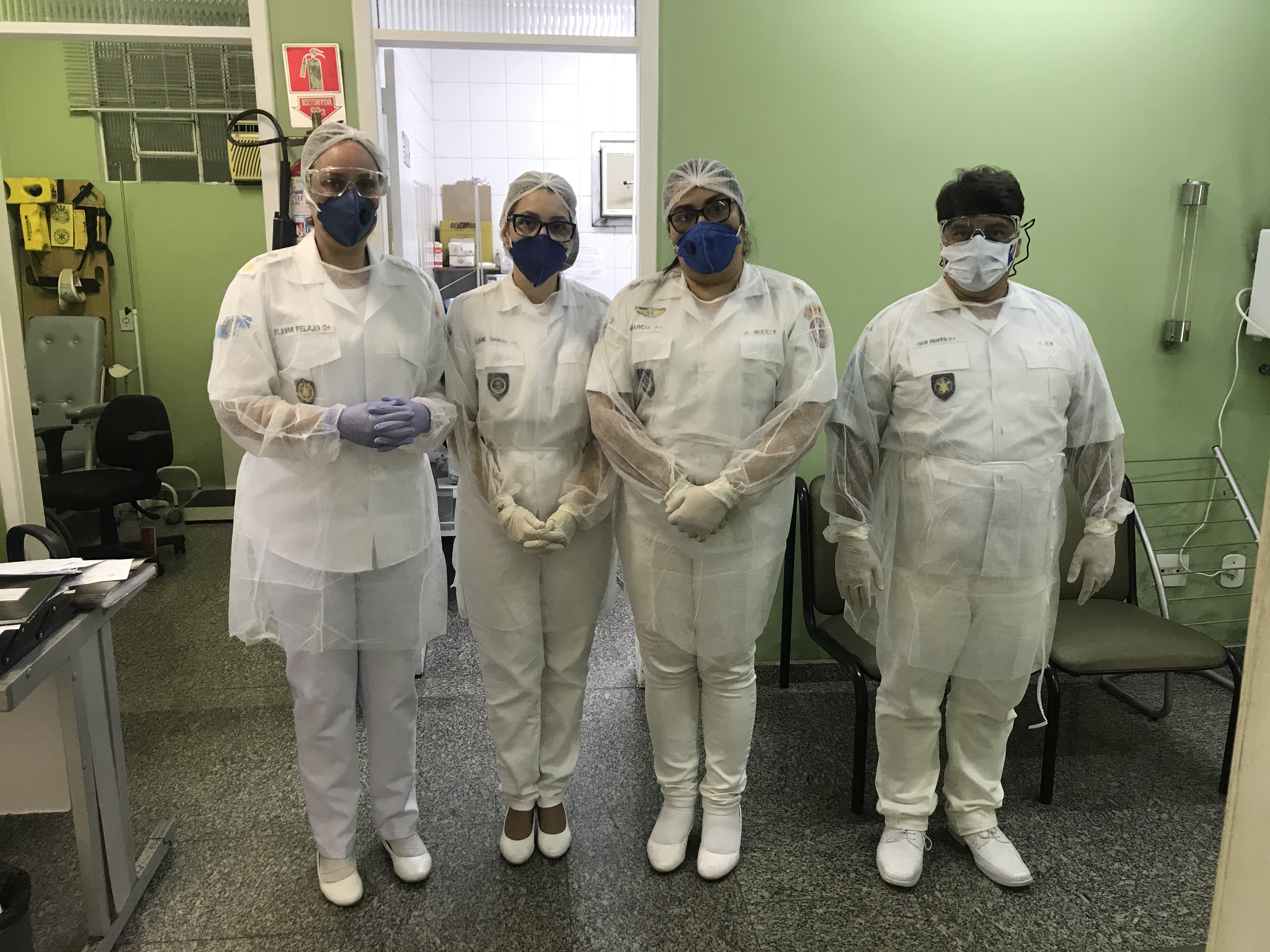 Equipe médica da Coordenadoria de Saúde da SSMGSI